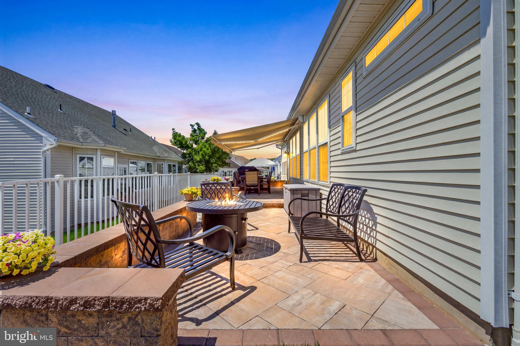 10 Shane Street Sicklerville, NJ 08081 - Photo 30 of 38 Twilight back patio with retractable awing