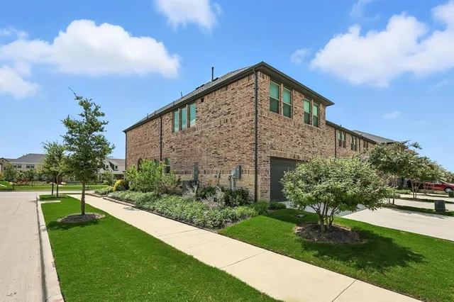 a house view with a garden space