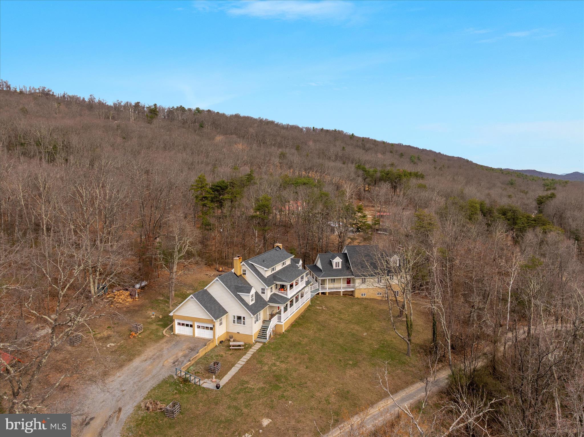 515 Old Fire Tower Road Capon Bridge, WV 26711 - Photo 99 of 117 Drone Shot of House