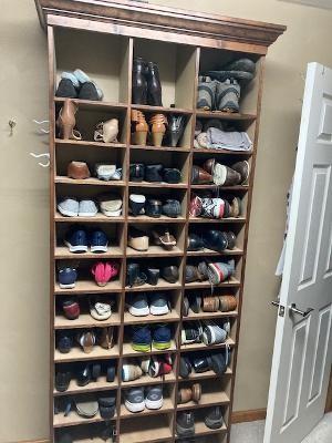 83 Rustic Ridge Drive Pittsburgh, PA 15239 - Photo 19 of 25 Custom Built Shoe Rack in Closet off the Master Bed Room
