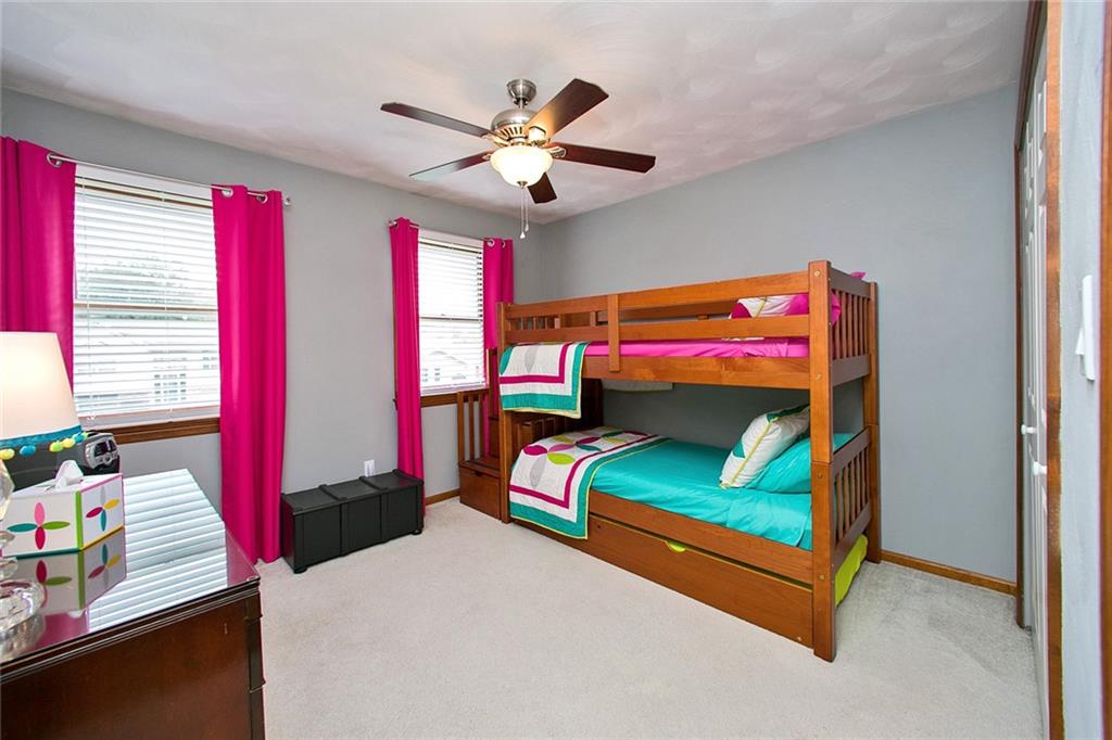 83 Rustic Ridge Drive Pittsburgh, PA 15239 - Photo 21 of 25 Bed Room with Paddle Fan & Roomy Closet