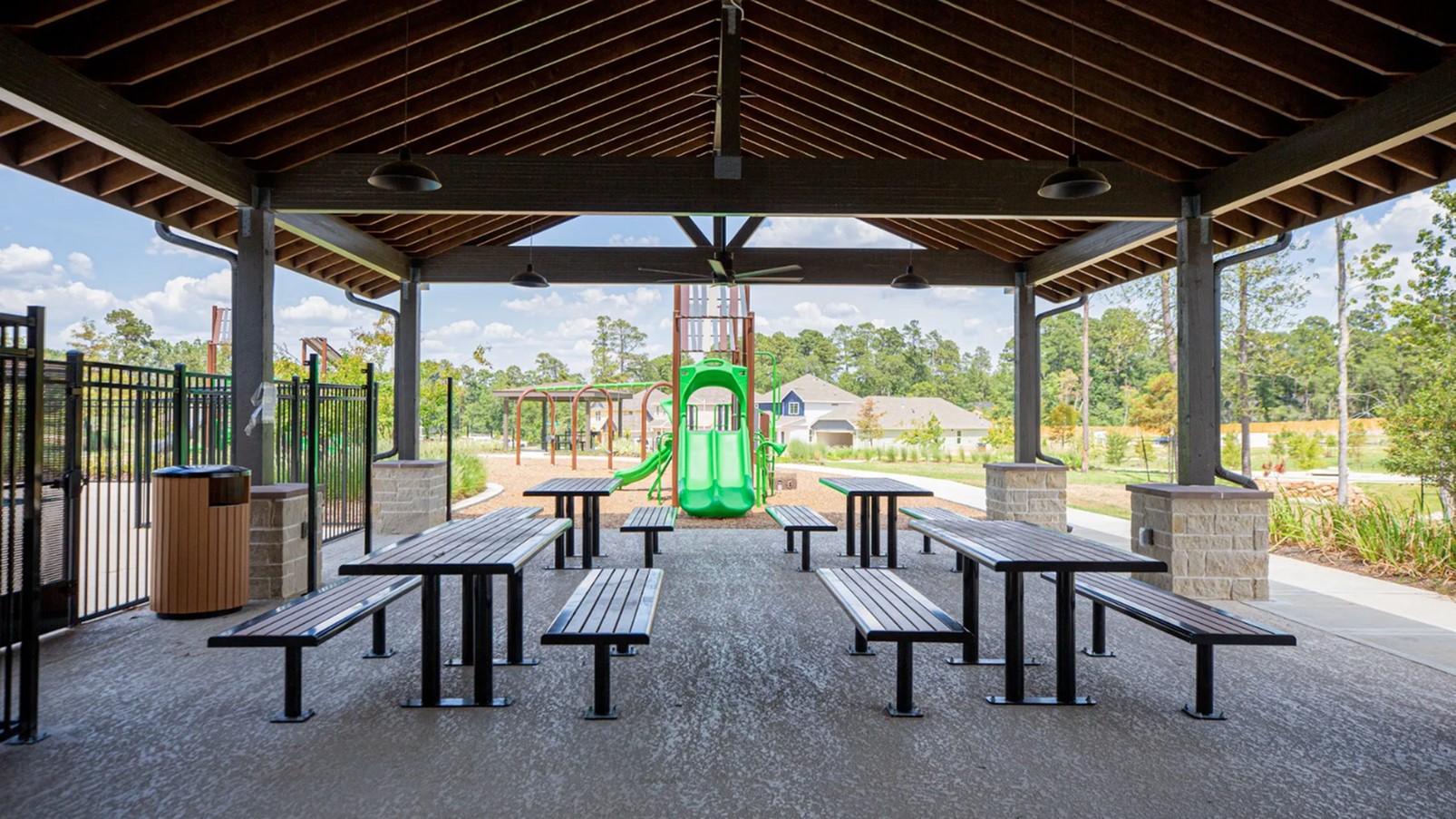 2529 Grayling Drive Conroe, TX 77384 - Photo 15 of 18 a view of an outdoor dining space with furniture