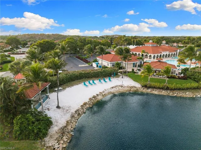 a view of a lake with a mountain in the background