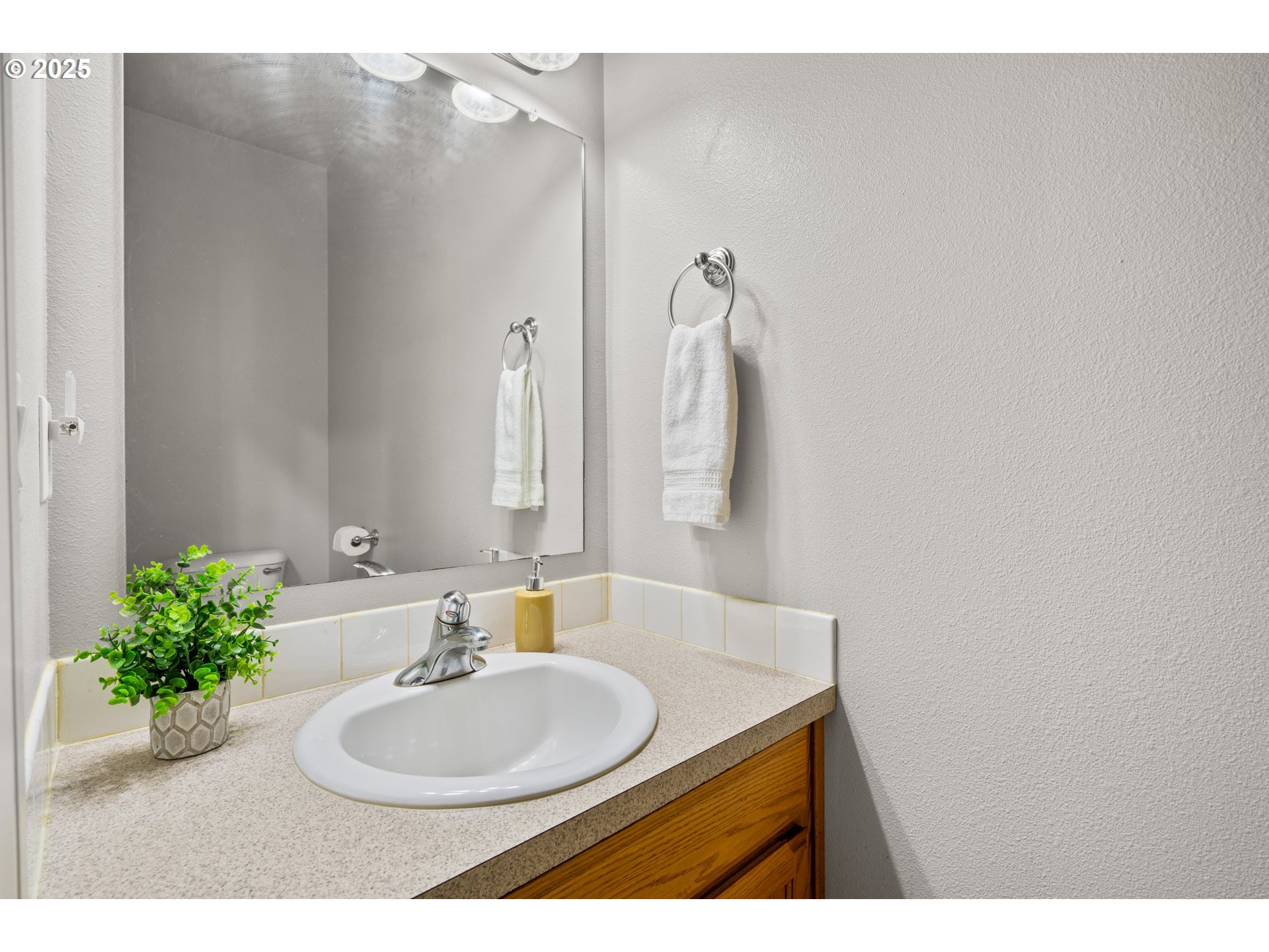 4199 Geranium Loop Northeast Salem, OR 97305 - Photo 8 of 43 a bathroom with a sink and a mirror