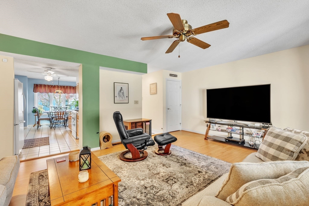 610 County Road, Unit 2 Holyoke, MA 01040 - Photo 13 of 42 a living room with furniture and a flat screen tv with wooden floor