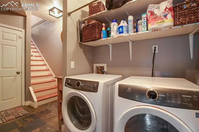 a backyard of a house with lots of green space and garden