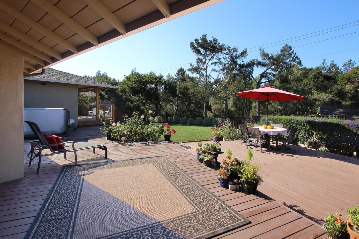 11 Oak Road Santa Cruz, CA 95060 - Photo 44 of 57 a view of a patio with furniture and a yard