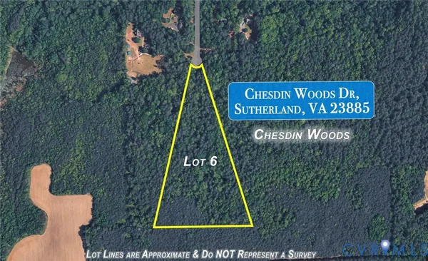 $144,000 | Lot 6 Chesdin Woods Drive, Sutherland, VA 23885