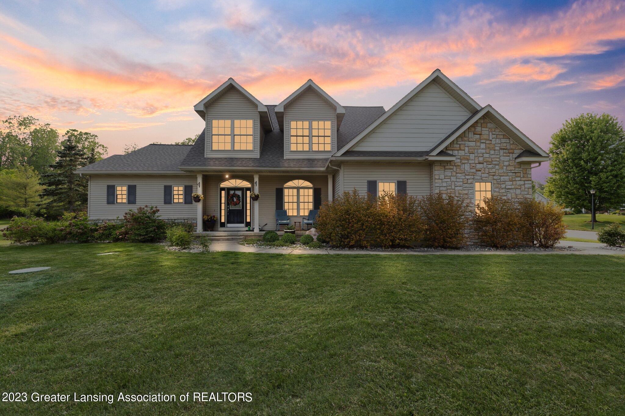 10262 River Rock Road Dimondale, MI 48821 - Photo 2 of 44 Front Night