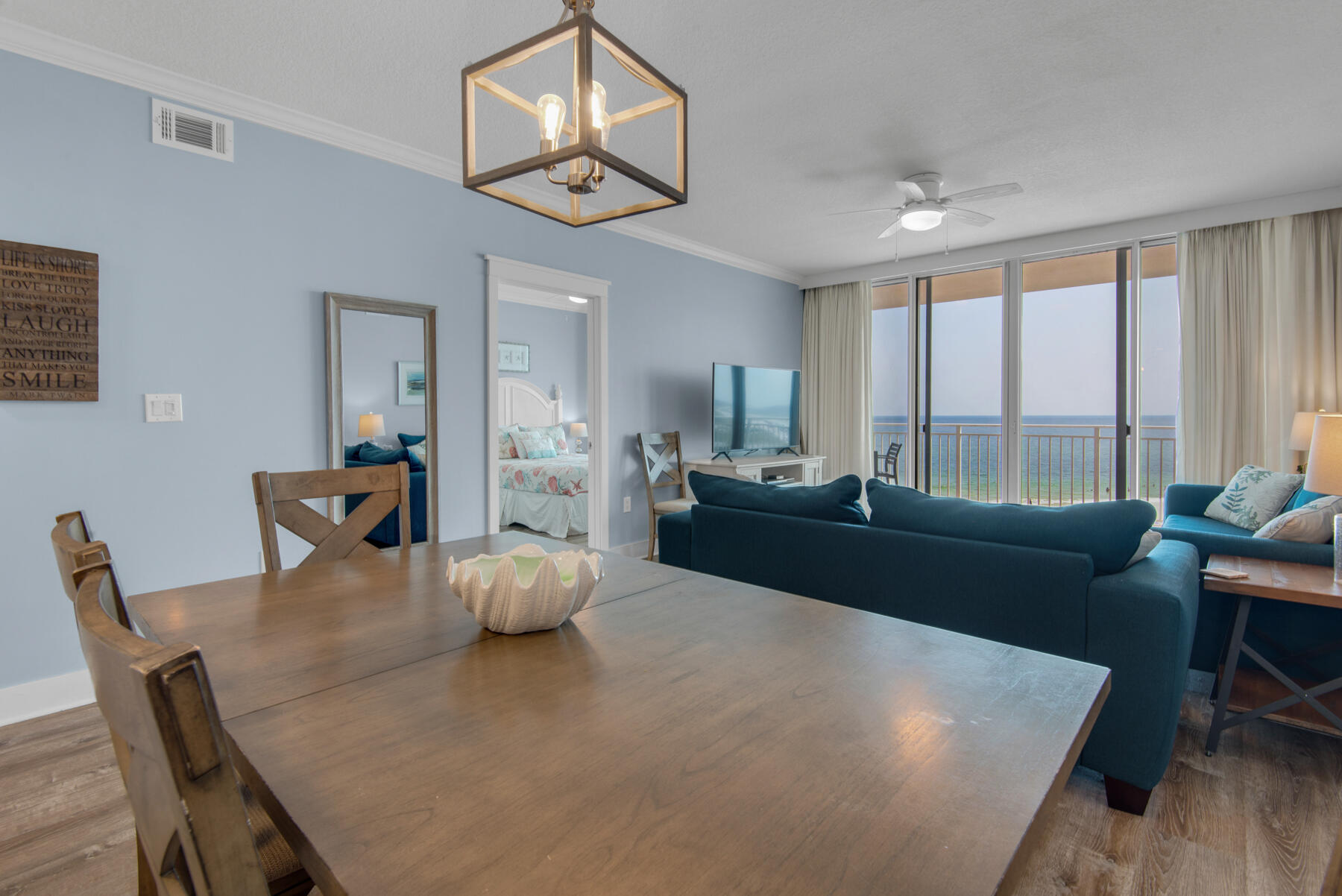 1110 Santa Rosa Boulevard, Unit B501 Fort Walton Beach, FL 32548 - Photo 14 of 51 a living room with furniture and a large window