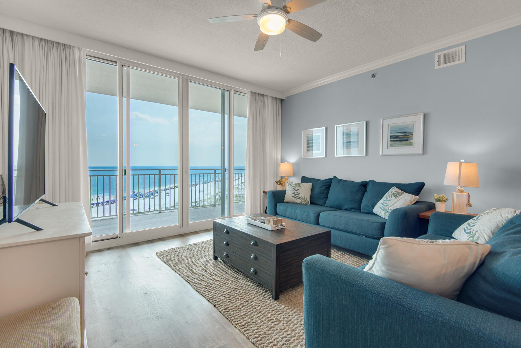 1110 Santa Rosa Boulevard, Unit B501 Fort Walton Beach, FL 32548 - Photo 7 of 51 a living room with furniture and a large window