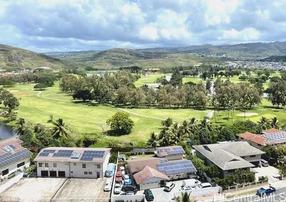 a view of a city with ocean view