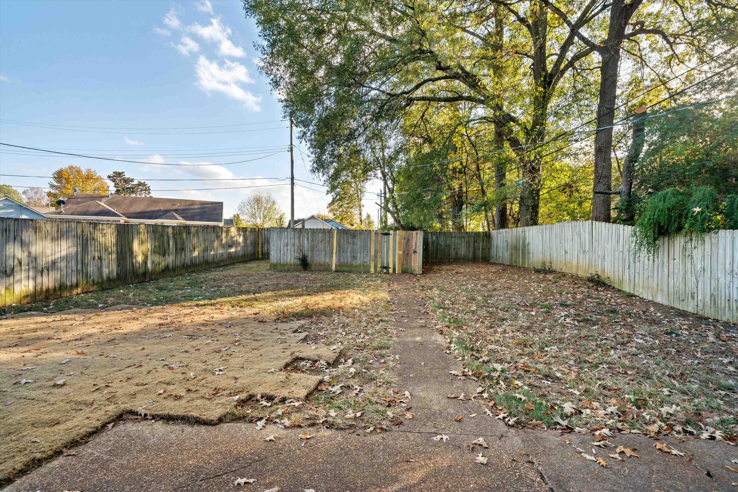 6511 Patmore Road Memphis, TN 38134 - Photo 20 of 22 a backyard of a house with lots of green space
