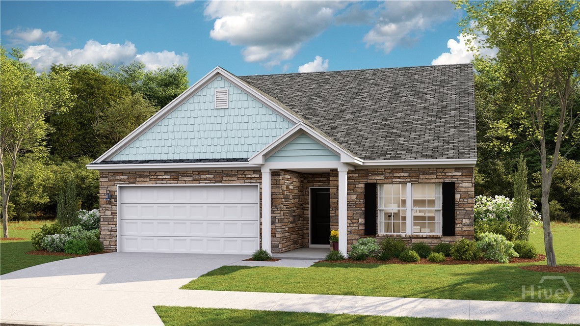 37 Emerson Way Pooler, GA 31322 - Photo 1 of 32 The Litchfield II W/Bonus Room F6 Front Elevation