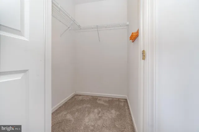 a view of storage and utility room with racks on the wall
