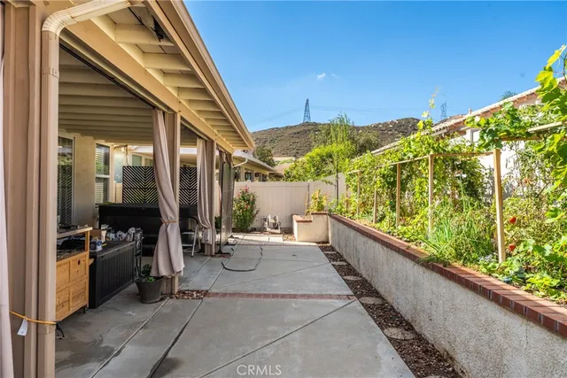 a living room with a couch and a table