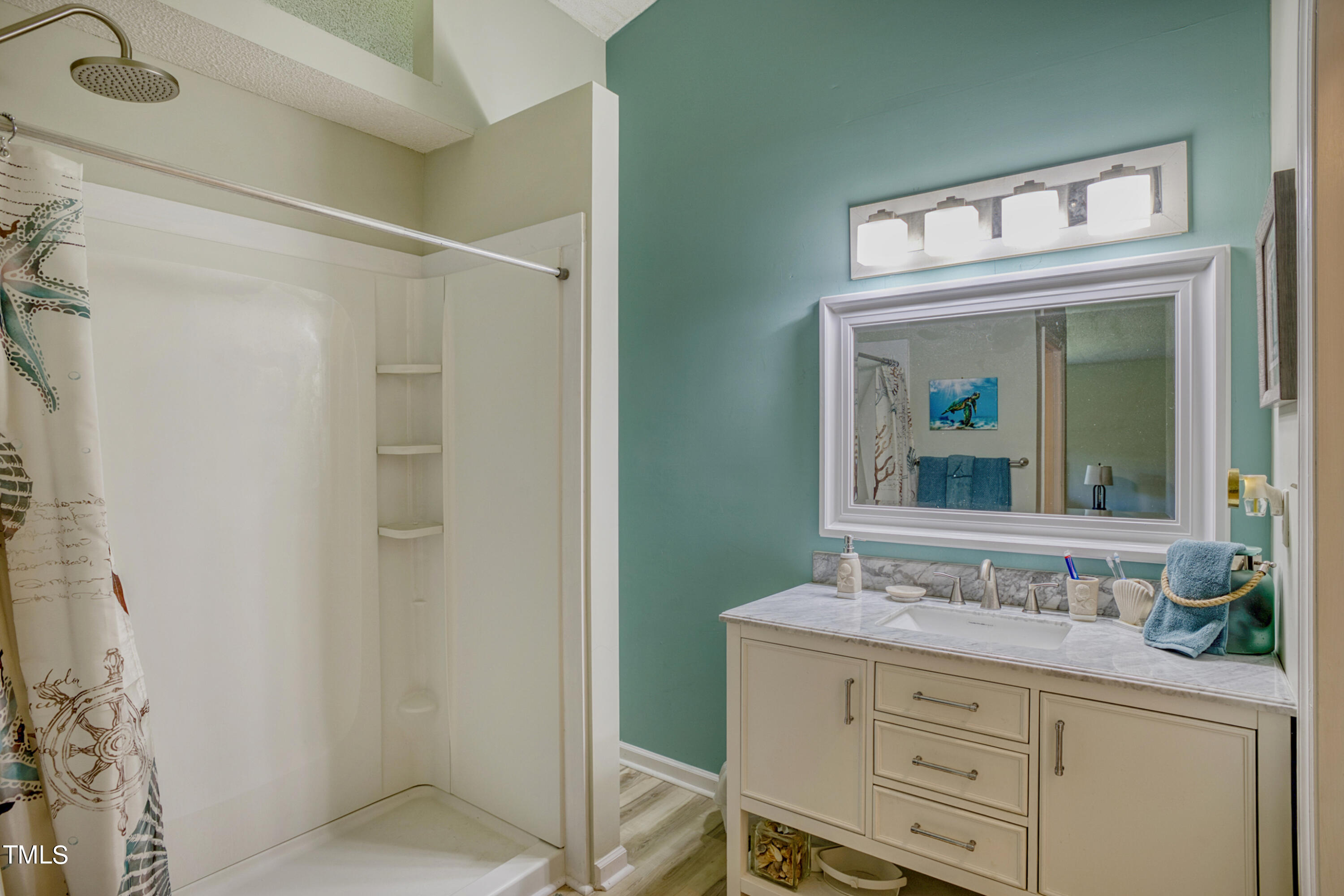 2650 Schloss Road Louisburg, NC 27549 - Photo 21 of 48 a bathroom with a sink and a mirror
