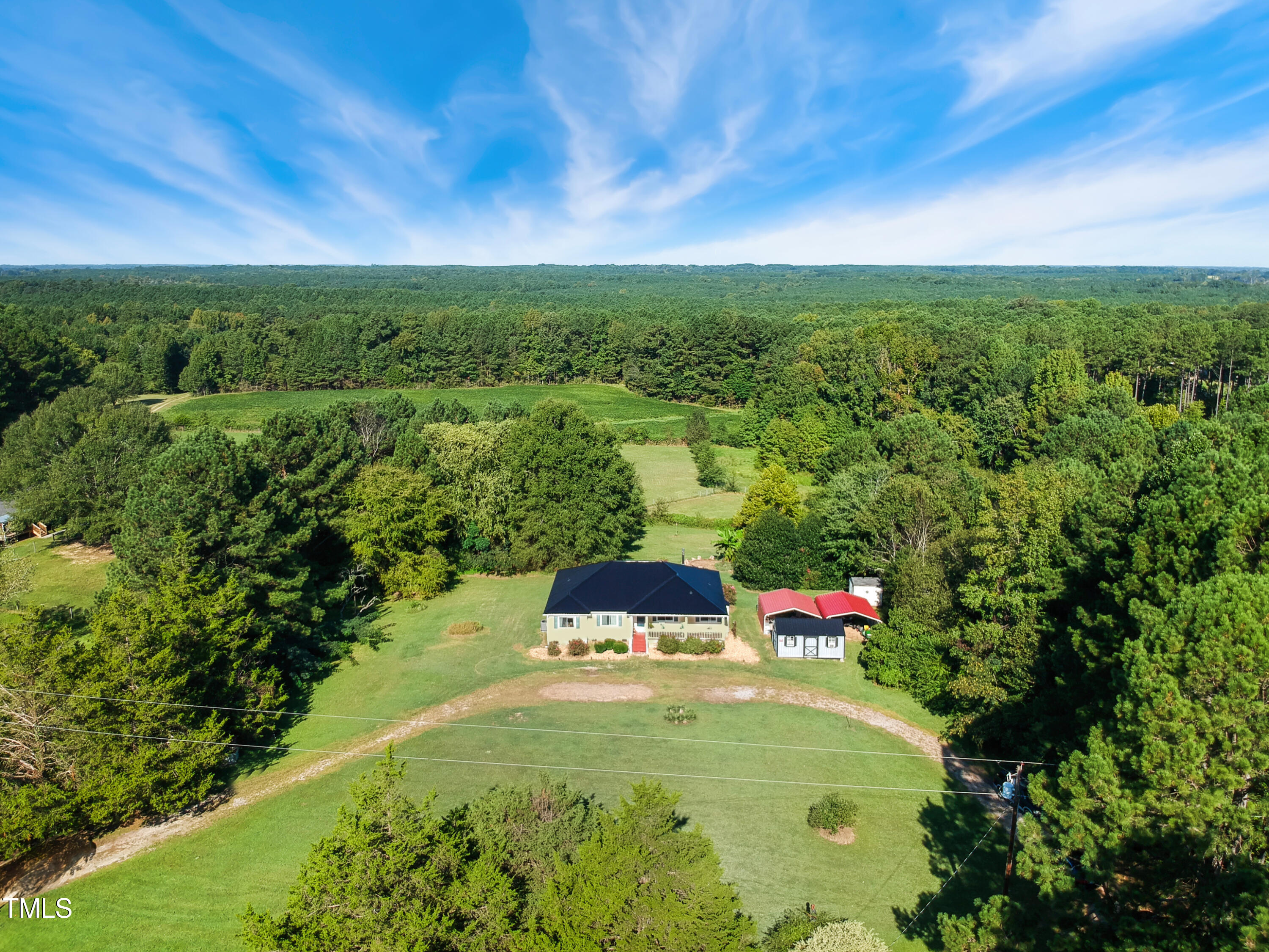 2650 Schloss Road Louisburg, NC 27549 - Photo 5 of 48 an aerial view of a houses with a yard