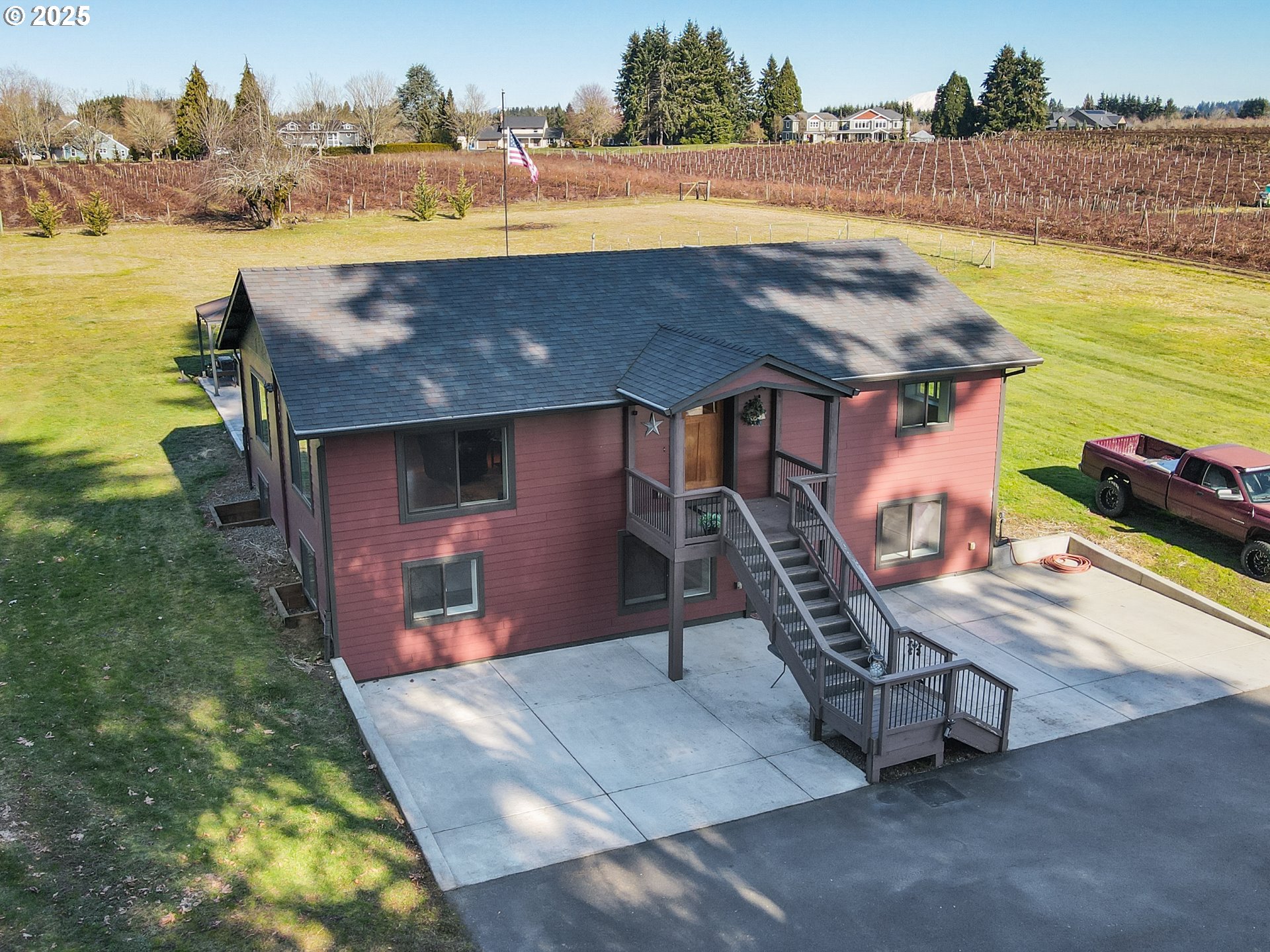 5714 Northwest 169th Street Ridgefield, WA 98642 - Photo 1 of 48 a terrace of a house with outdoor seating