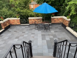 595 East Parkway Road Riverside, IL 60546 - Photo 23 of 35 a view of backyard with seating space and trees