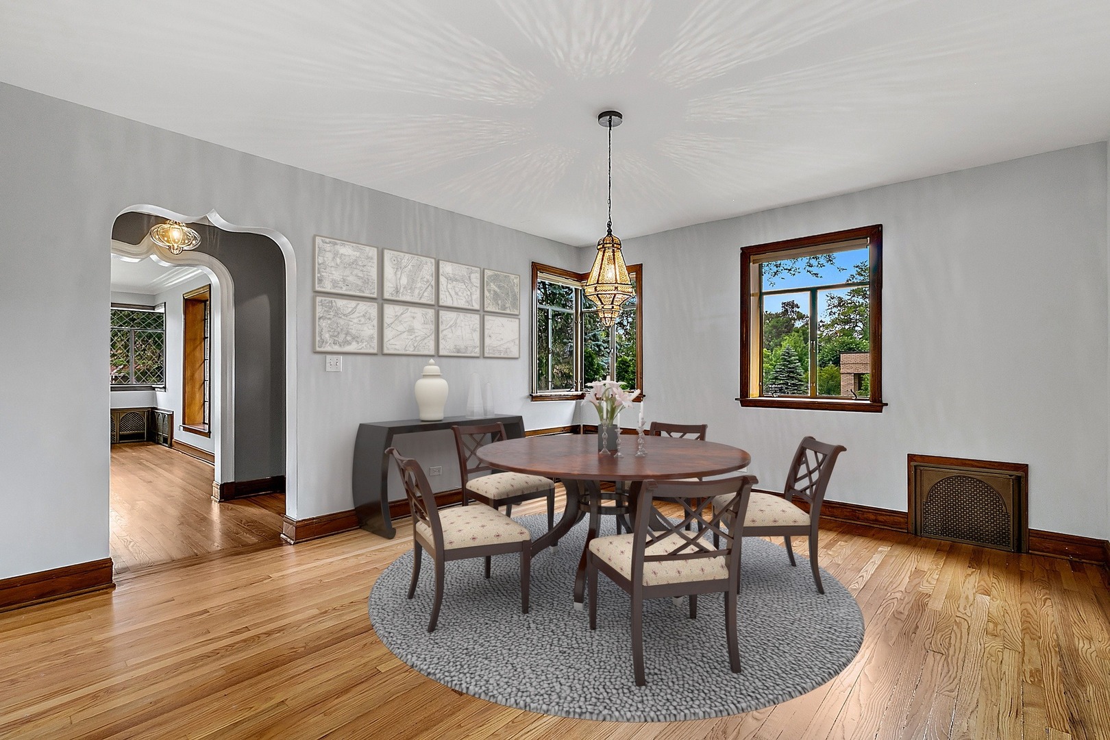 595 East Parkway Road Riverside, IL 60546 - Photo 5 of 35 a dining room with furniture and window