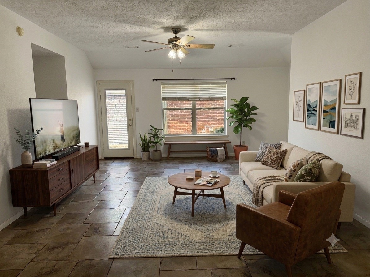2627 Spring Dusk Drive Spring, TX 77373 - Photo 6 of 30 Living room has been virtually staged to illustrate potential