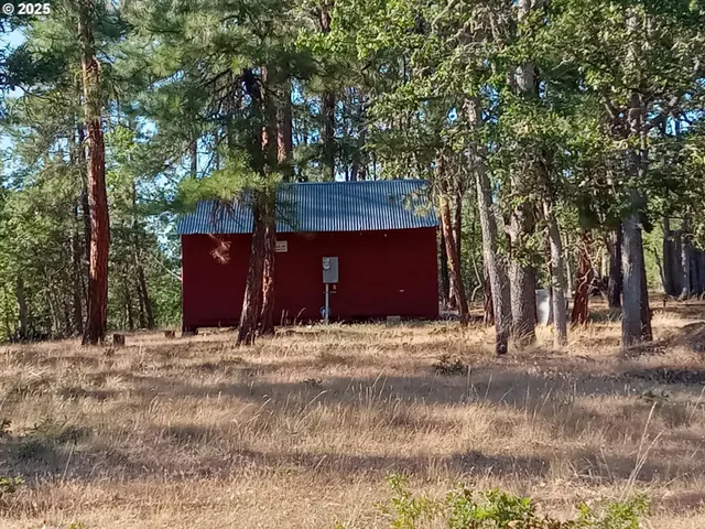 a house with trees in front of it
