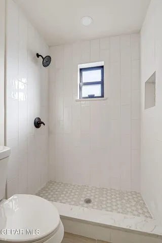 a bathroom with a toilet