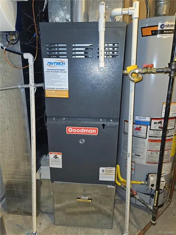 front view of a house with a large window