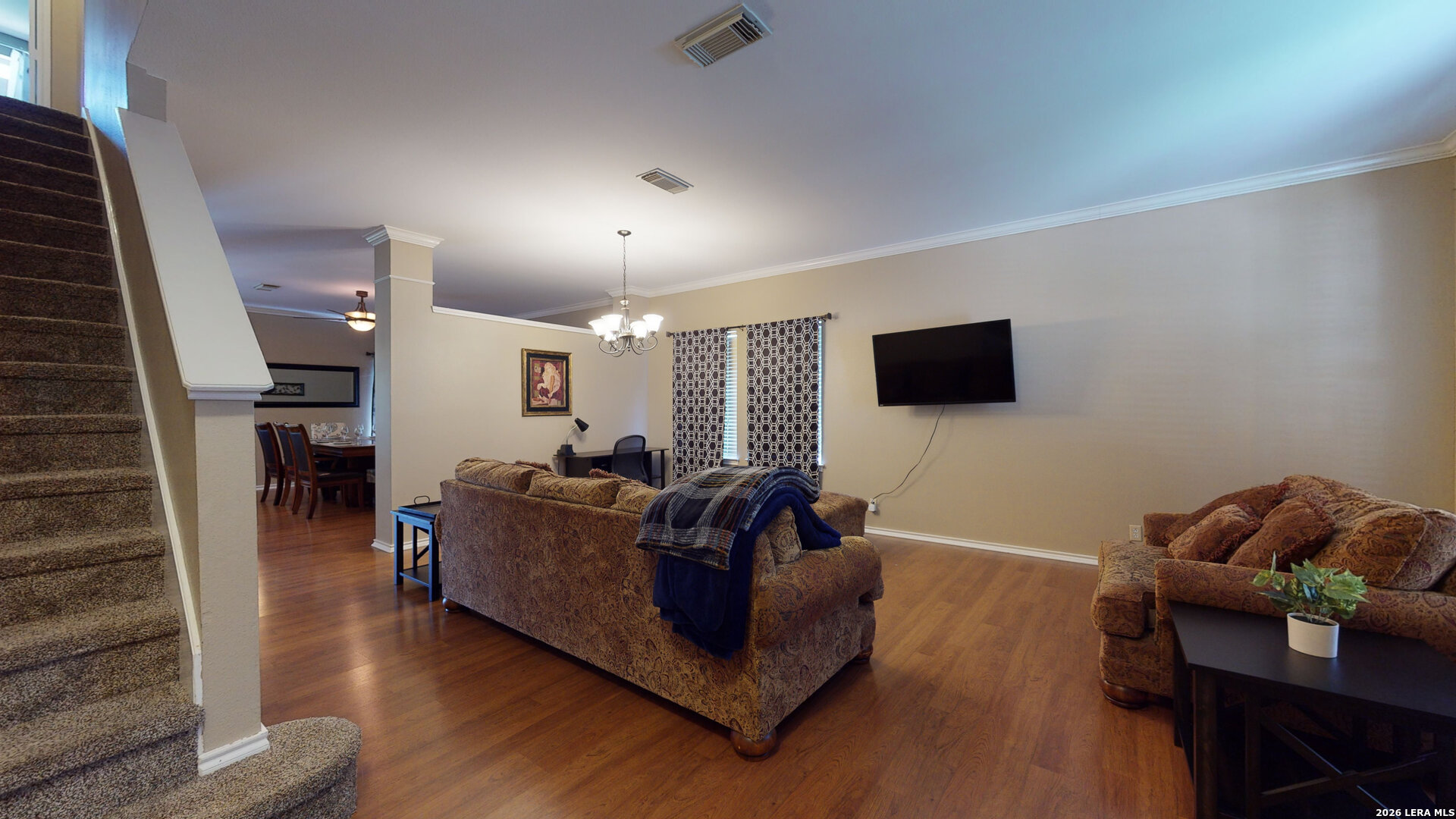 5614 Spring Quail San Antonio, TX 78247 - Photo 3 of 43 a living room with furniture and a flat screen tv
