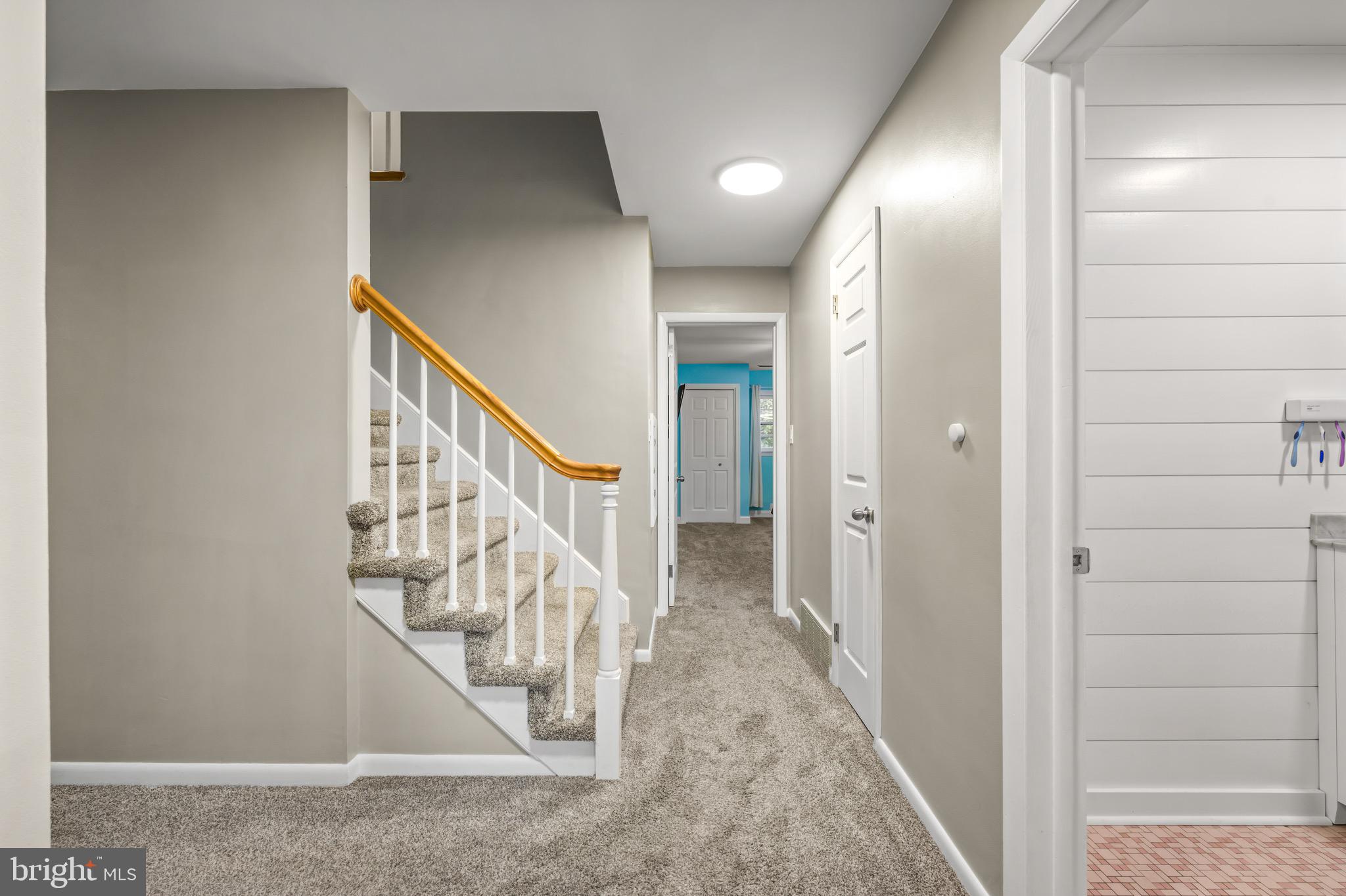 376 Griscom Drive Mannington, NJ 08079 - Photo 23 of 48 a view of a hallway with staircase