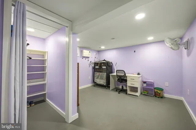 a view of a storage room