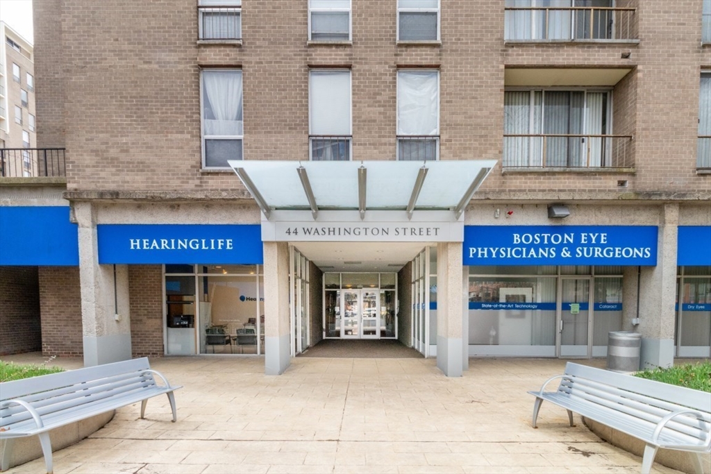 44 Washington Street, Unit 601 Brookline, MA 02445 - Photo 2 of 24 a view of a building with entrance gate