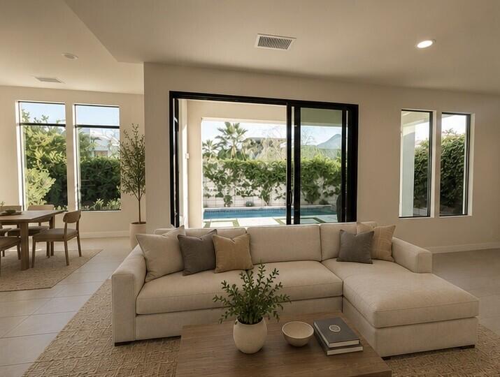 67737 Filmore Road Cathedral City, CA 92234 - Photo 11 of 36 Family Room with Pool Views