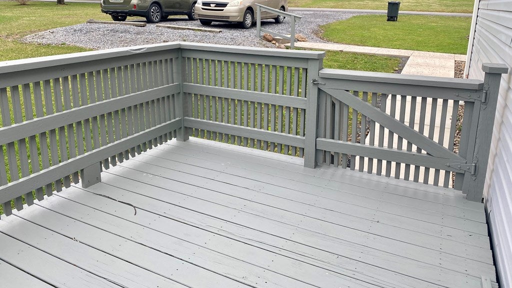 12917 Redstone Ridge Road Hesston, PA 16647 - Photo 19 of 54 Side deck with access to parking area