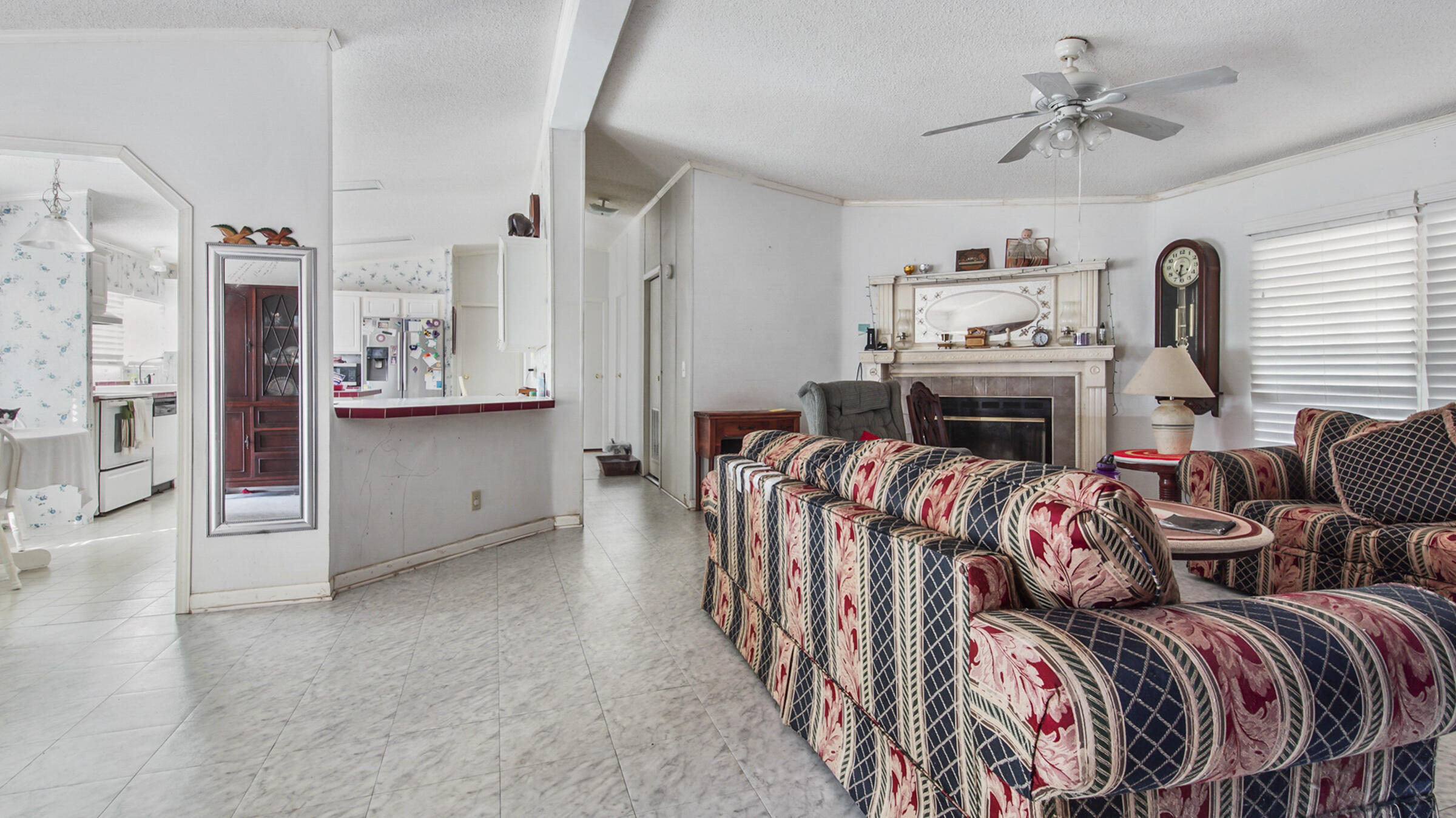 452 Wee Acres Road DeFuniak Springs, FL 32433 - Photo 22 of 23 a bed room with bed and a fireplace