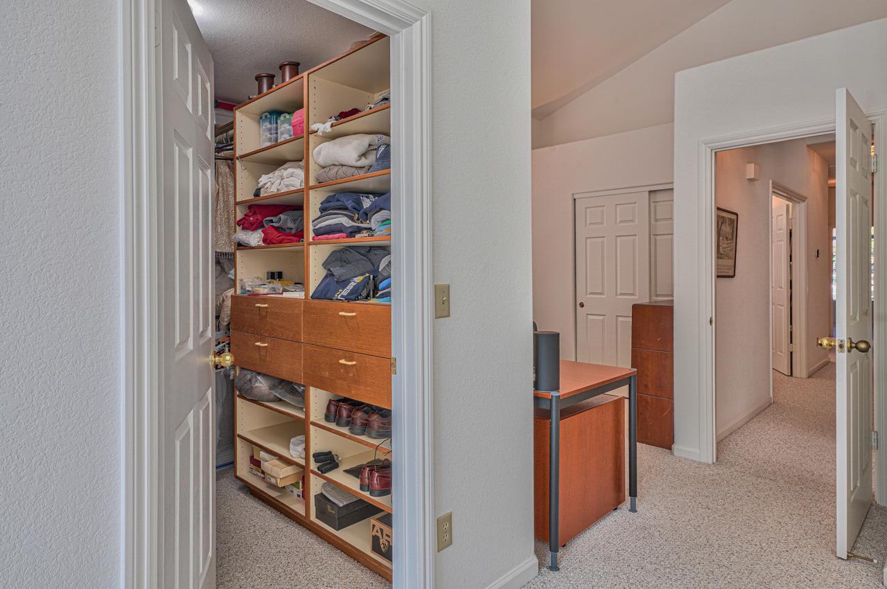 17644 River Run Road Salinas, CA 93908 - Photo 30 of 41 a view of walk in closet with clothes and shoes