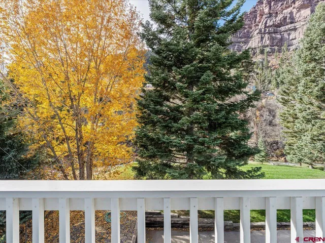 a view of a yard with an outdoor space