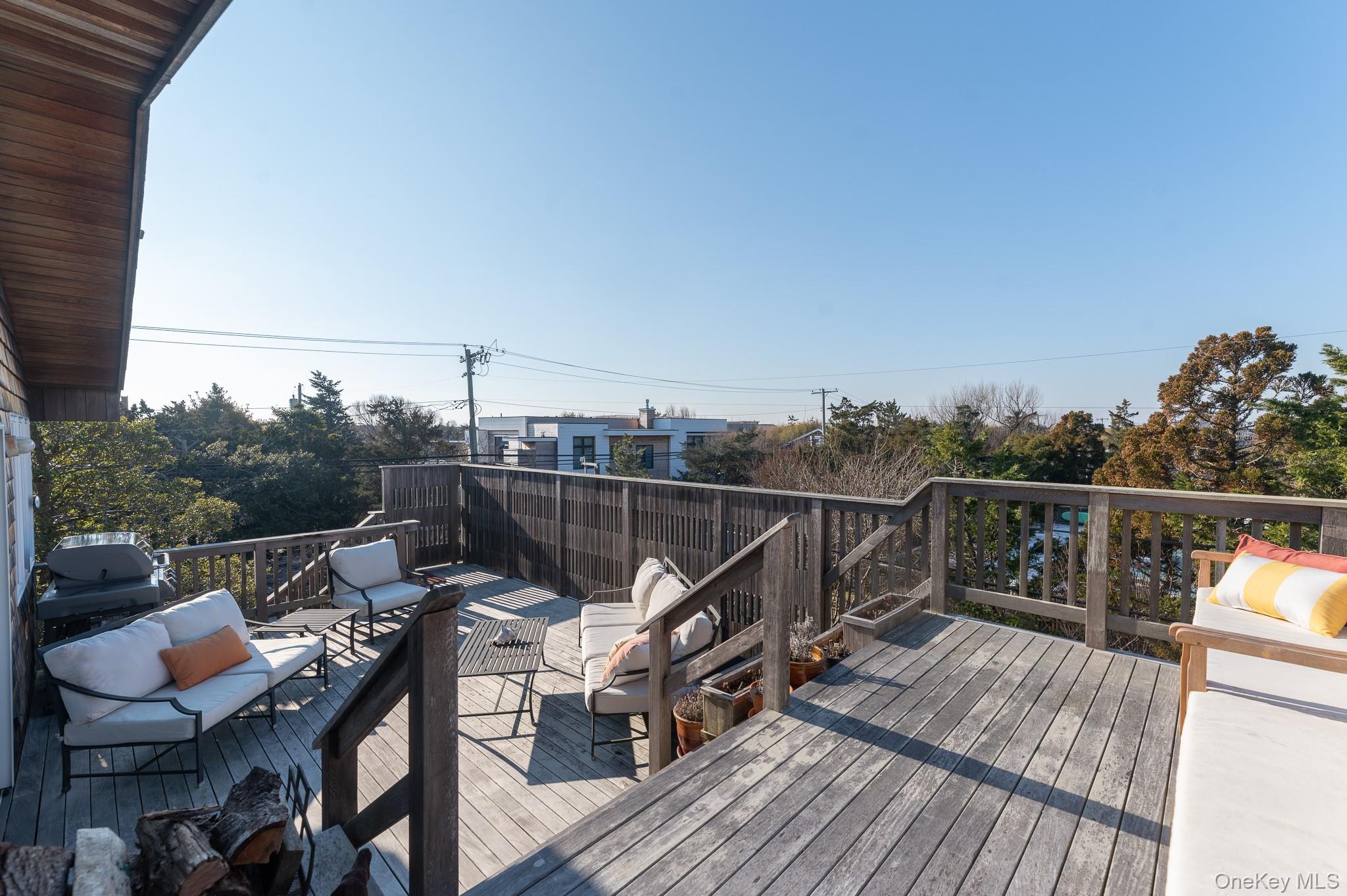 100 Clipper Way Ocean Beach, NY 11770 - Photo 29 of 46 a view of roof deck with furniture