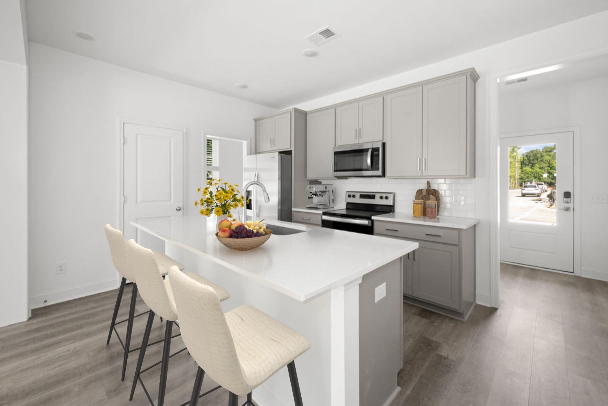 3029 Stonecrest Drive, Unit STONO INTERIOR Charleston, SC 29414 - Photo 3 of 15 staged_gray_kitchn