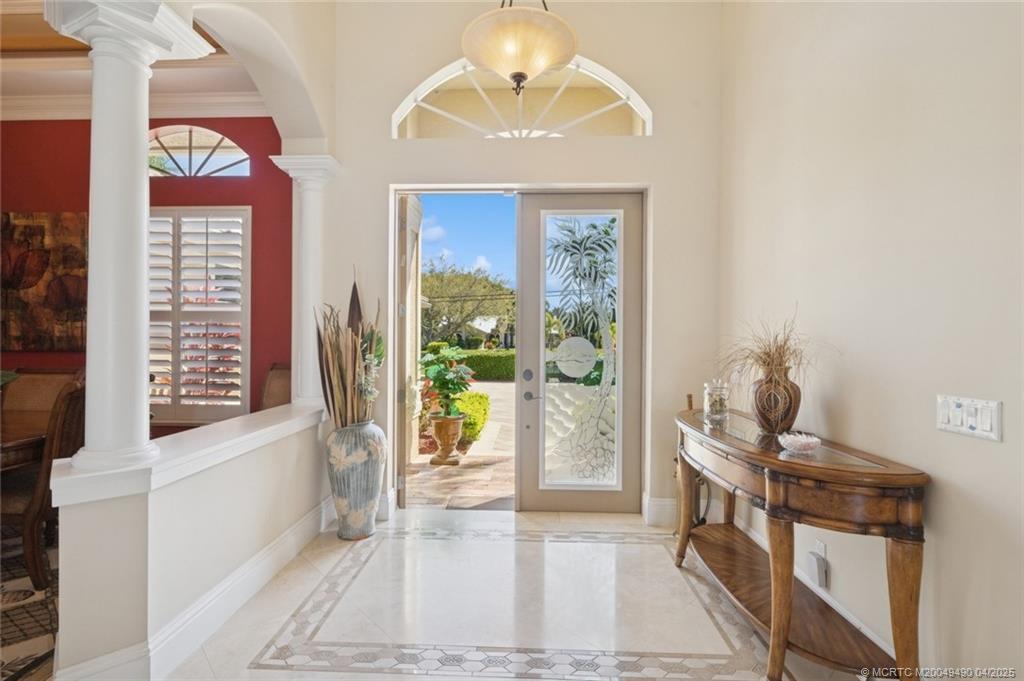 2492 North W Everglades Boulevard Stuart, FL 34994 - Photo 15 of 72 Beautiful Foyer and Marble Flooring