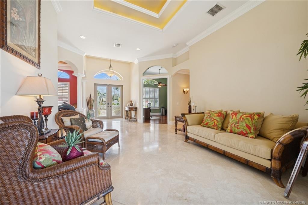 2492 North W Everglades Boulevard Stuart, FL 34994 - Photo 41 of 72 Living Room with Views to Pool and Beyond