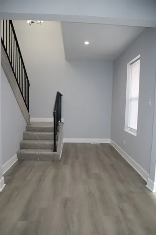 a view of entryway with stairs