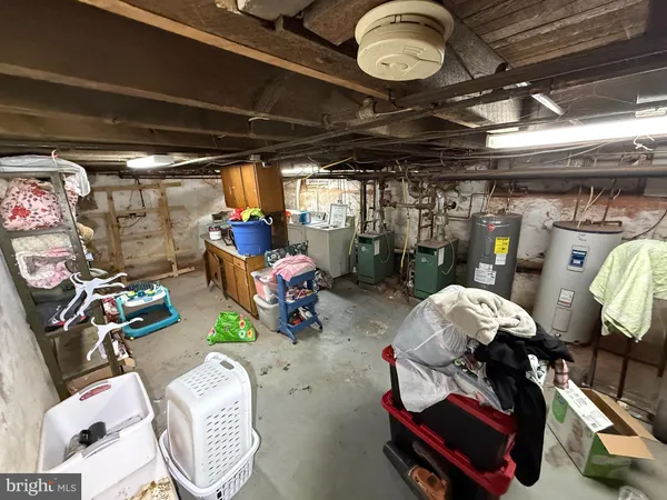 a view of storage and utility room