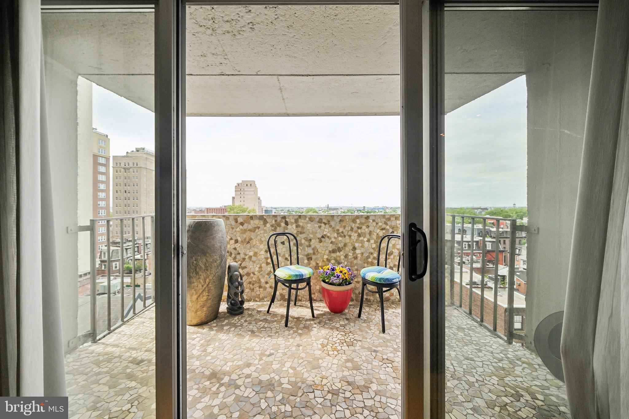 224 West Rittenhouse Square, Unit 100607 Philadelphia, PA 19103 - Photo 30 of 35 Bedroom Balcony with South Exposure