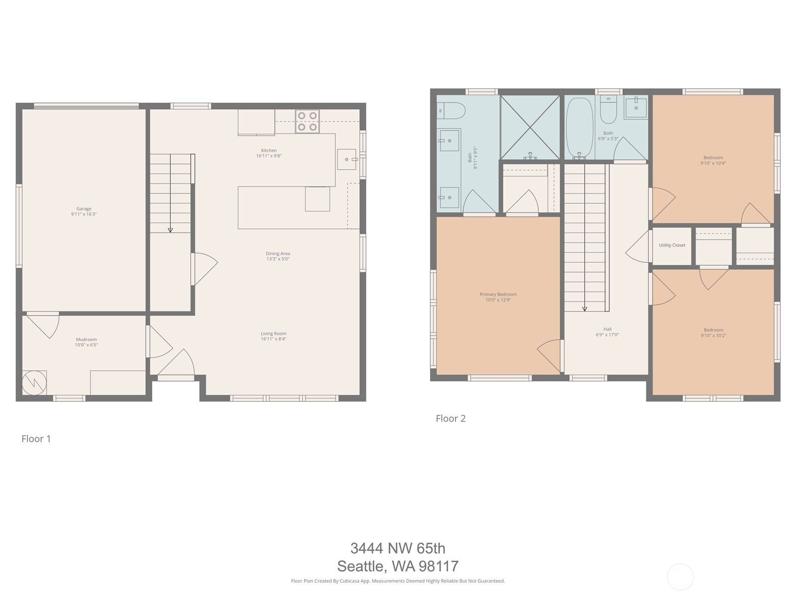 3444 Northwest 65th Street Seattle, WA 98117 - Photo 33 of 38 a picture of a floor plan