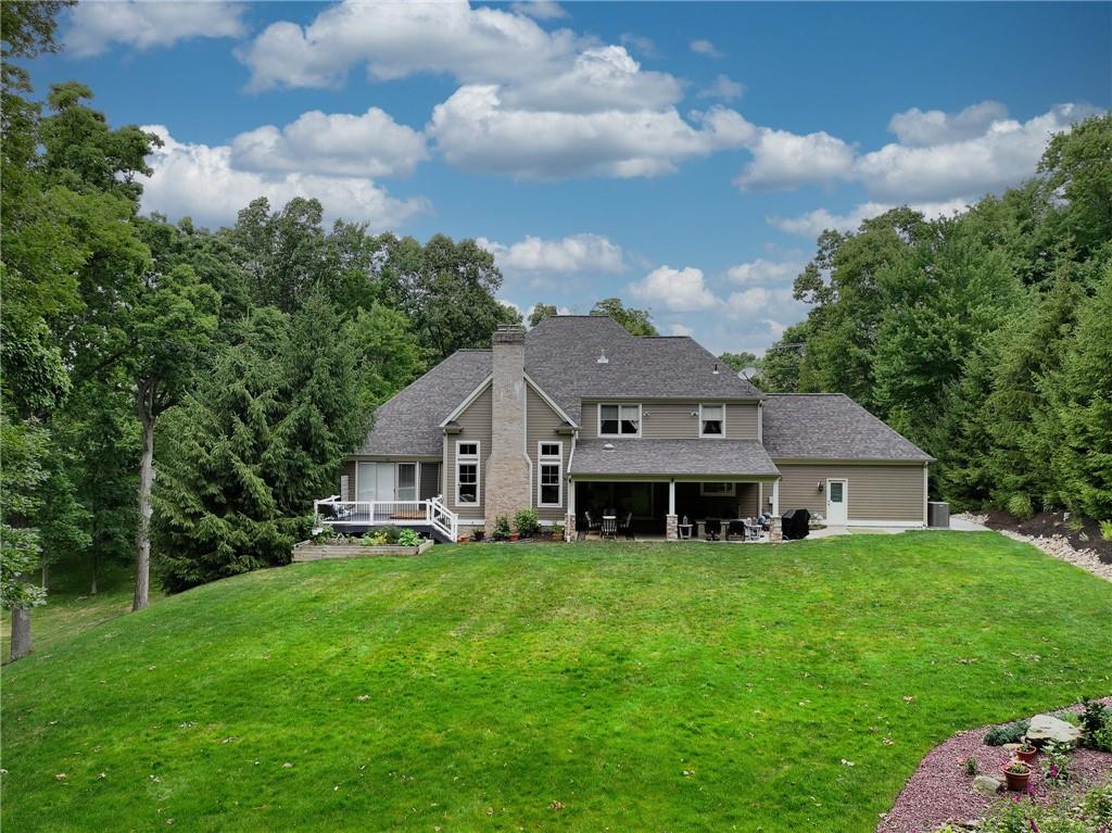815 Mt Pleasant Road Mars, PA 16046 - Photo 4 of 42 Back of Structure - Welcome to luxury and elegance at 815 Mt. Pleasant Rd nestled on 2.24 acres in the Pine Richland School District.