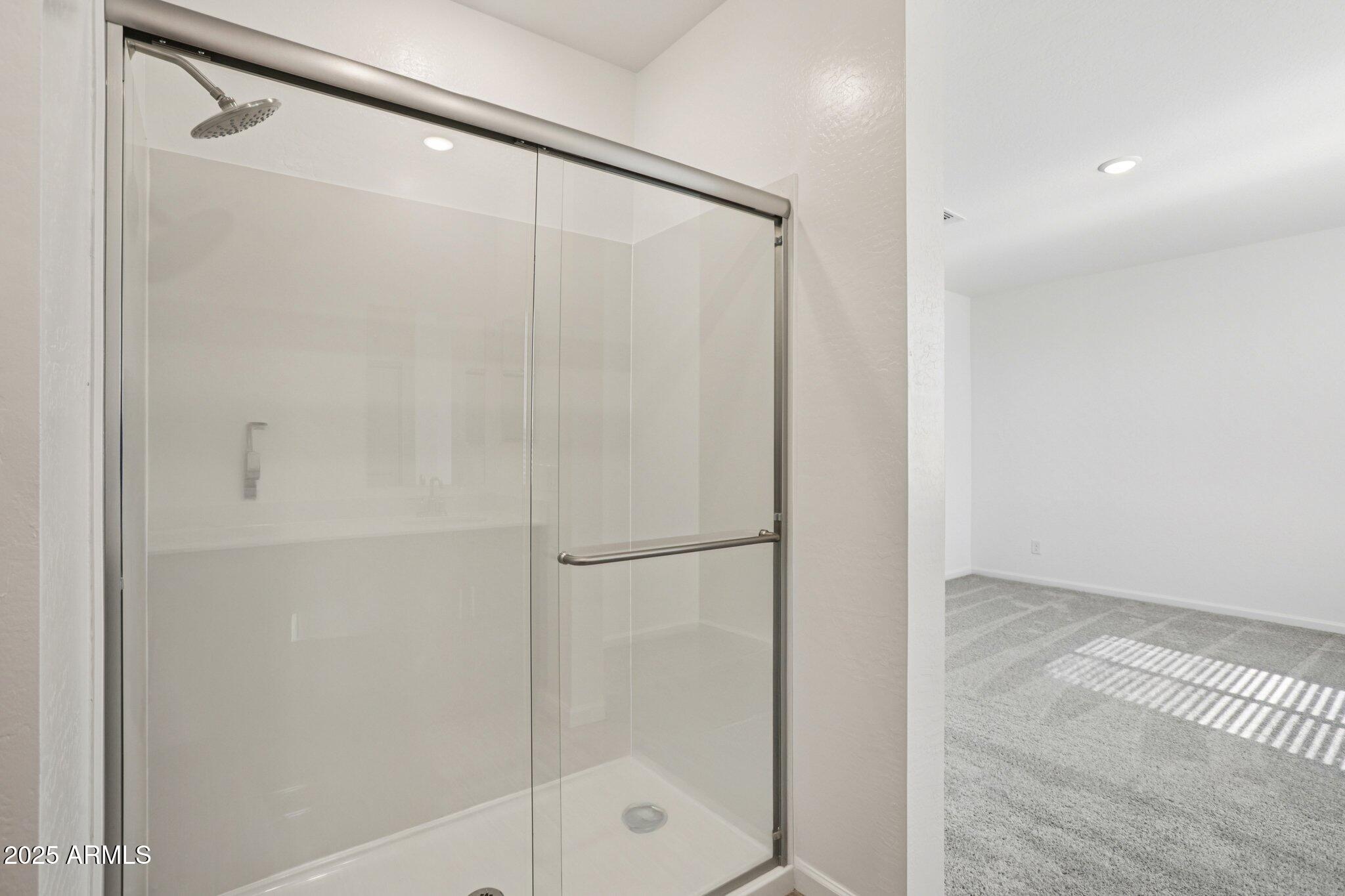 15723 West Brown Street Waddell, AZ 85355 - Photo 27 of 51 a bathroom with a glass shower door