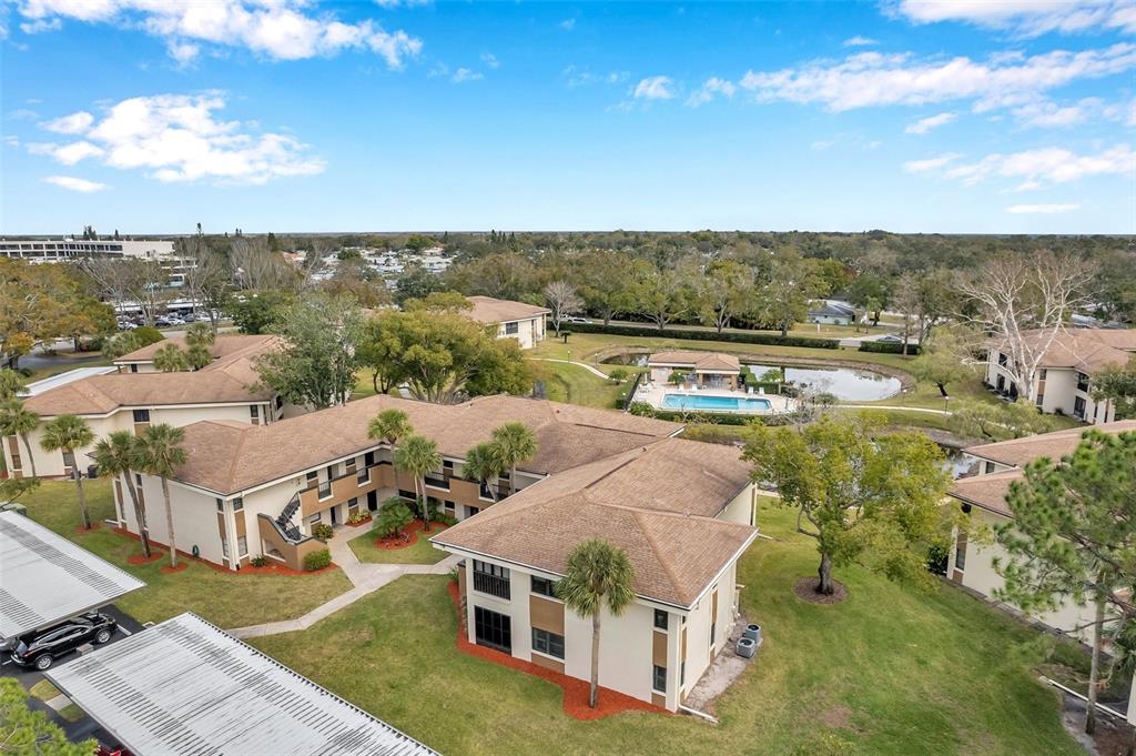2700 Nebraska Avenue, Unit 3201 Palm Harbor, FL 34684 - Photo 47 of 50 an aerial view of a house with lake view