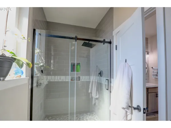 a view of door with shower